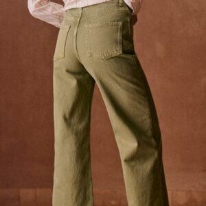 Sezane Le Crop in khaki